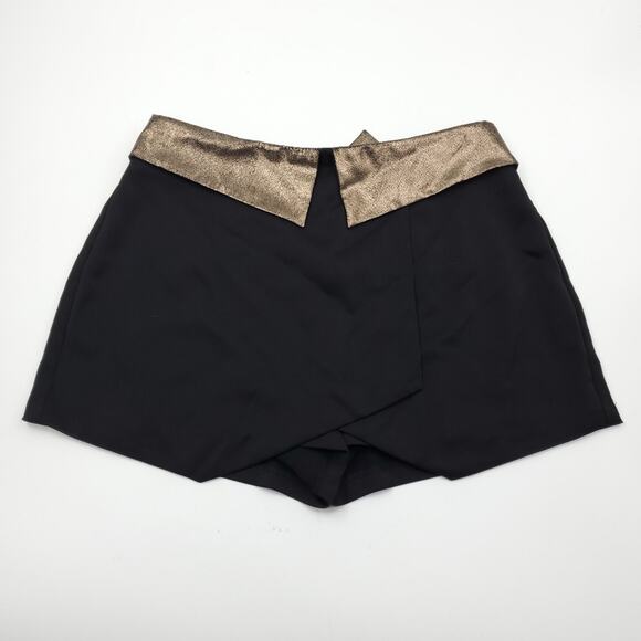 Guess Metallic Fold Over Skort Size 4 - Picture 1 of 7